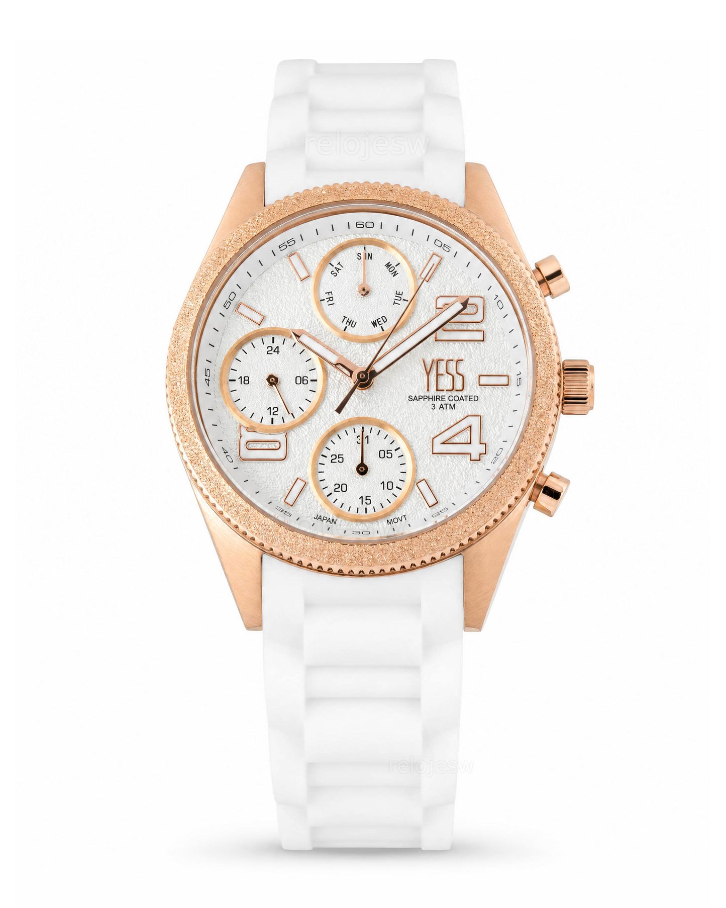 Reloj Yess Mujer Original Blanco SMT-251103-1