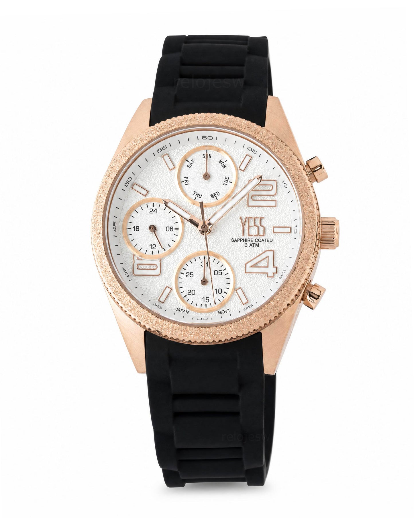 Reloj Yess Mujer Original Negro SMT-251103-2
