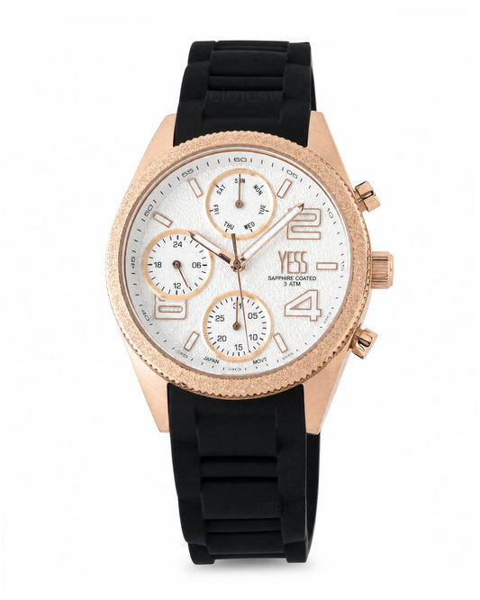 Reloj Yess Mujer Original Negro SMT-251103-2