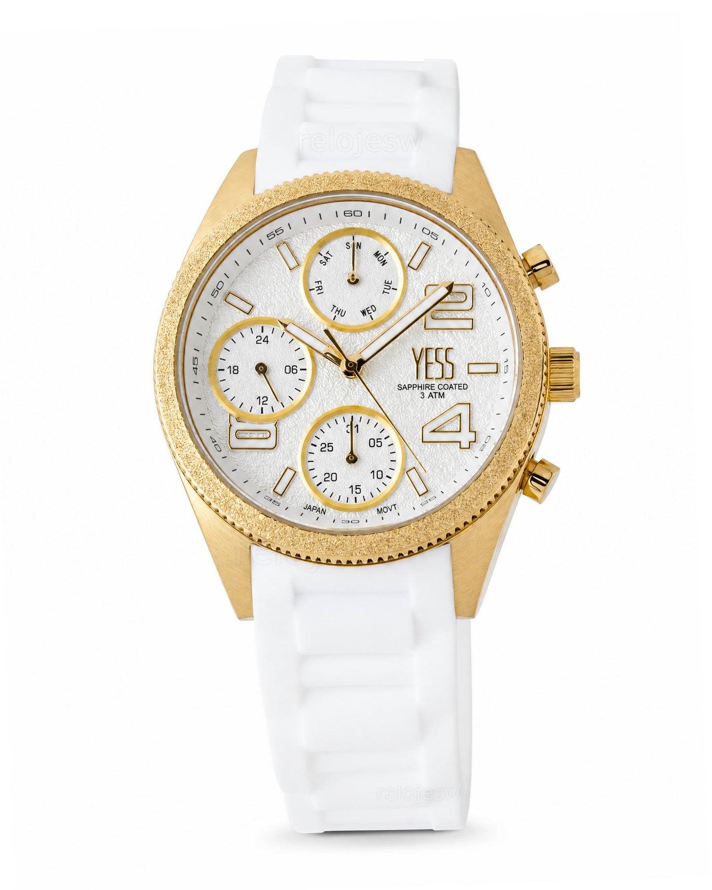 Reloj Yess Mujer Original Blanco SMT-251103-4