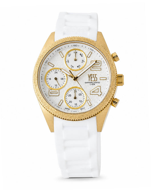 Reloj Yess Mujer Original Blanco SMT-251103-4