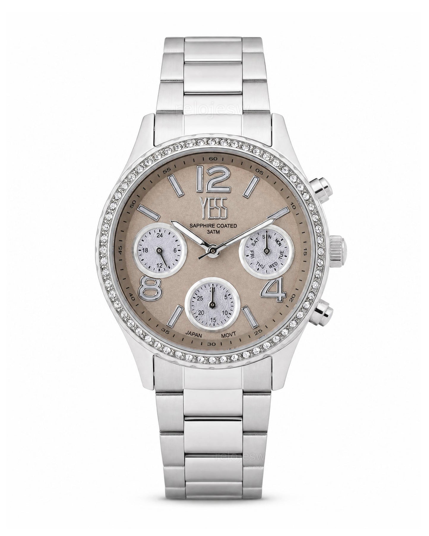 Reloj Yess Mujer Original Plateado SMT-251113-1