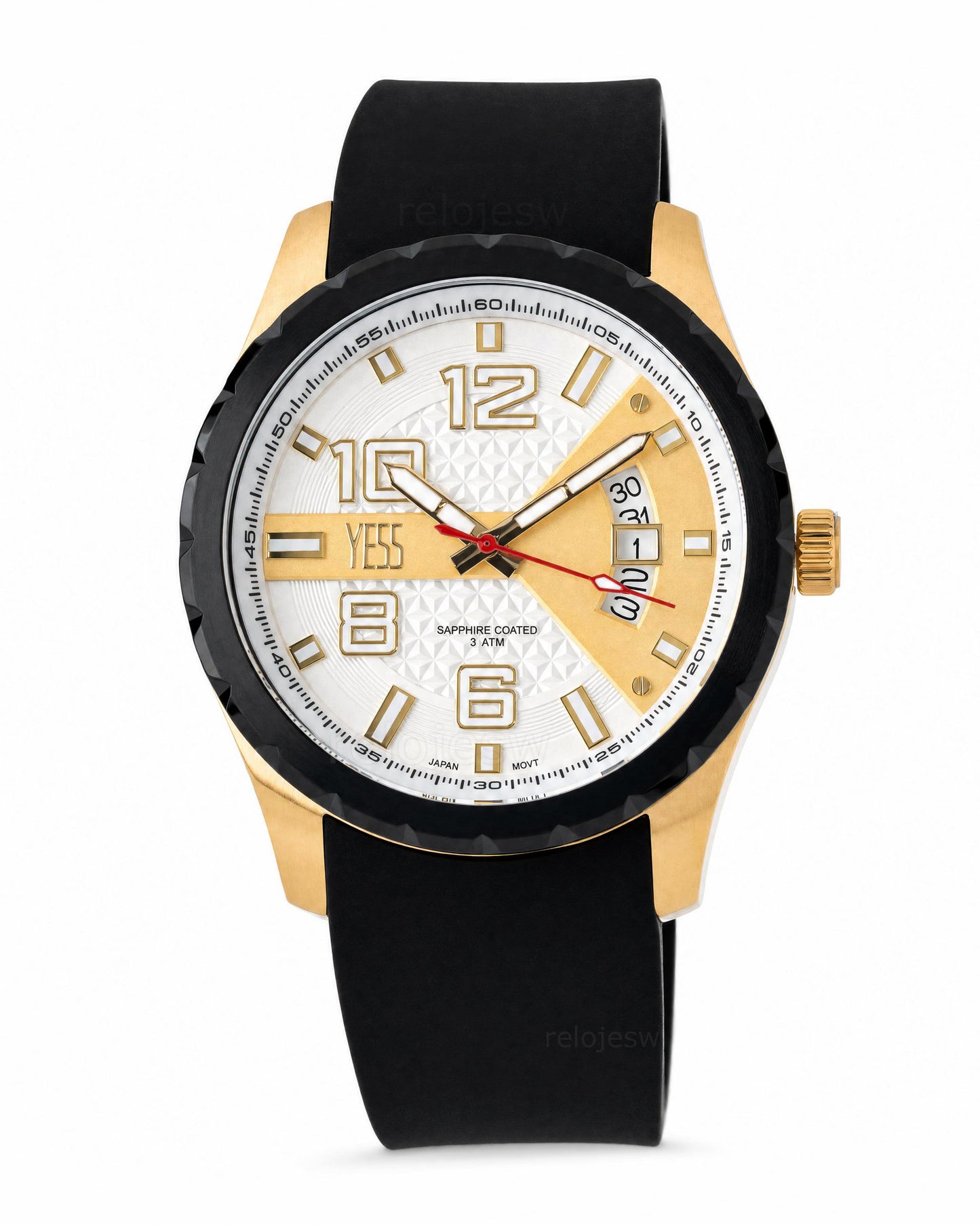 Reloj Yess Hombre Original Negro SMT-251132-2