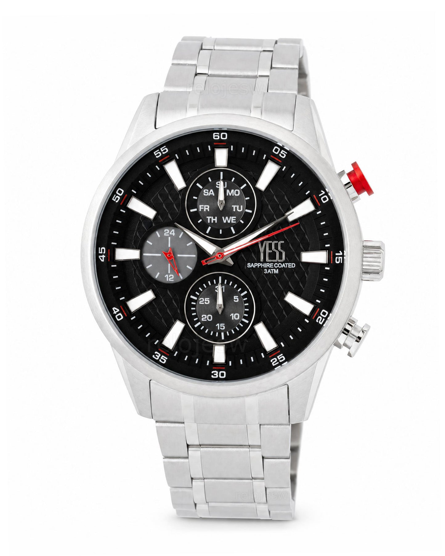 Reloj Yess Hombre Original Plateado SMT-251150-1