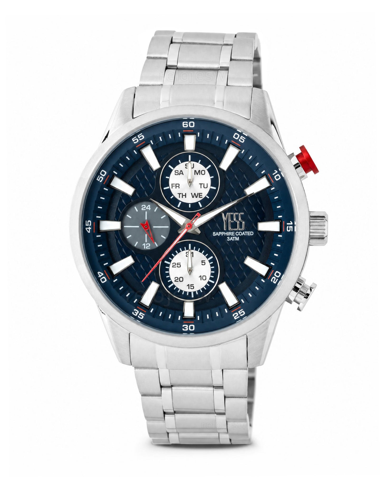 Reloj Yess Hombre Original Plateado SMT-251150-2