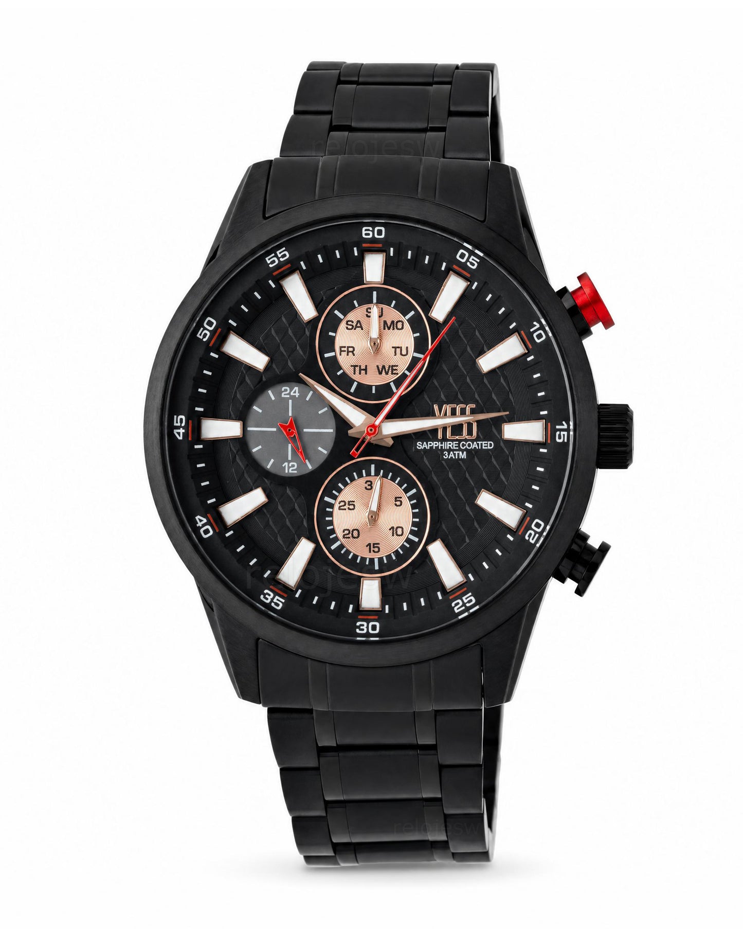 Reloj Yess Hombre Original Negro SMT-251150-4