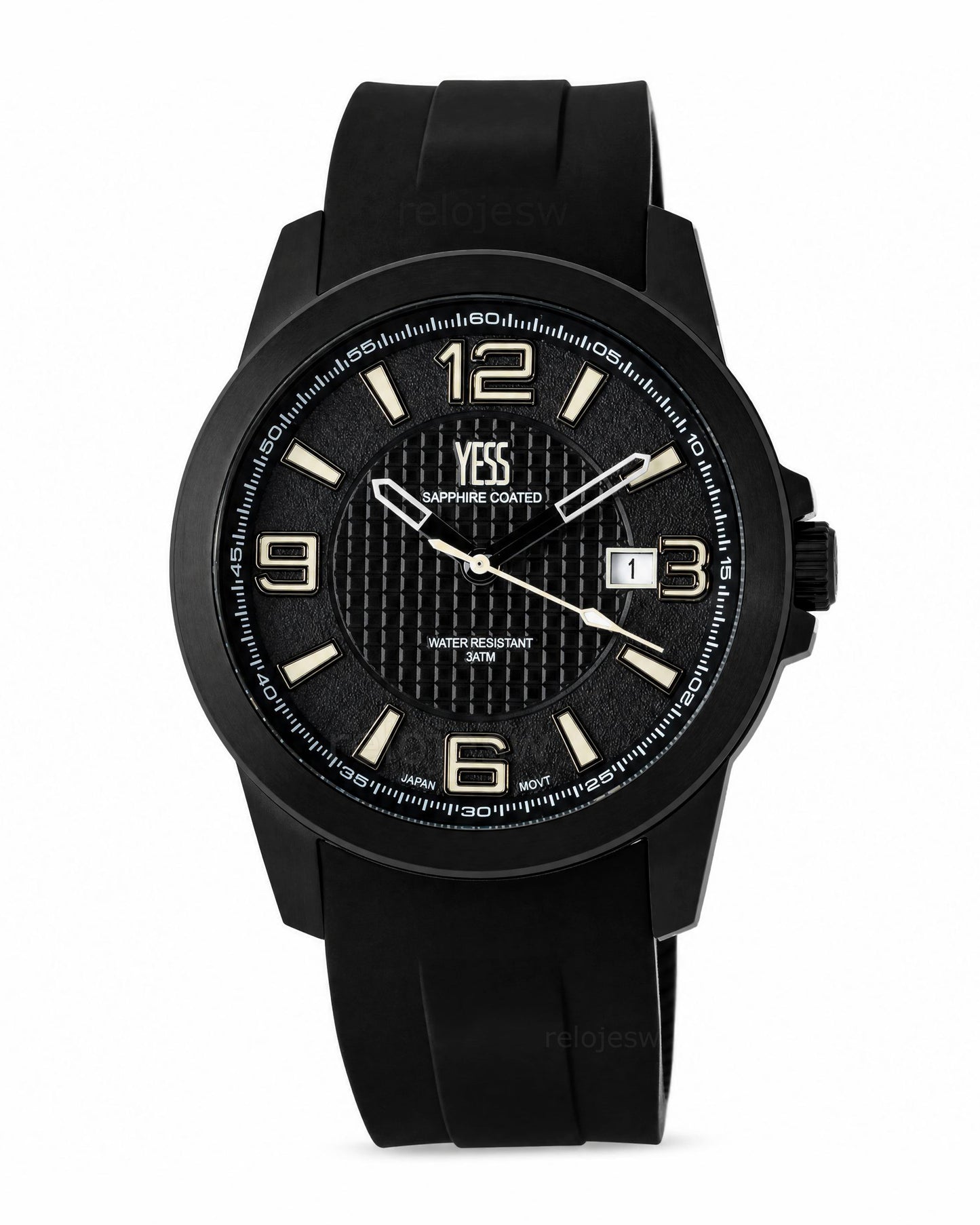 Reloj Yess Hombre Original Negro SMT-251159-1