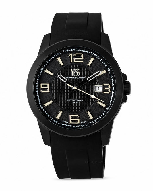 Reloj Yess Hombre Original Negro SMT-251159-1