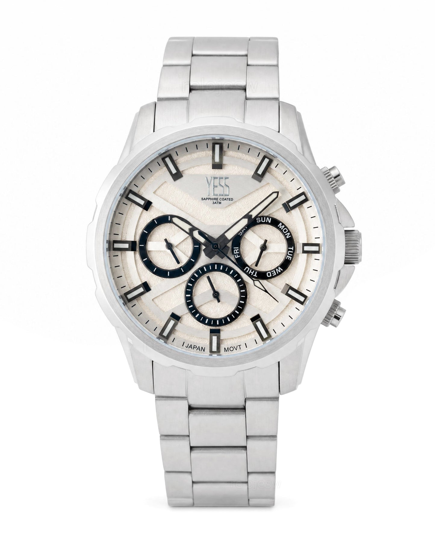 Reloj Yess Hombre Original Plateado T647GS-1