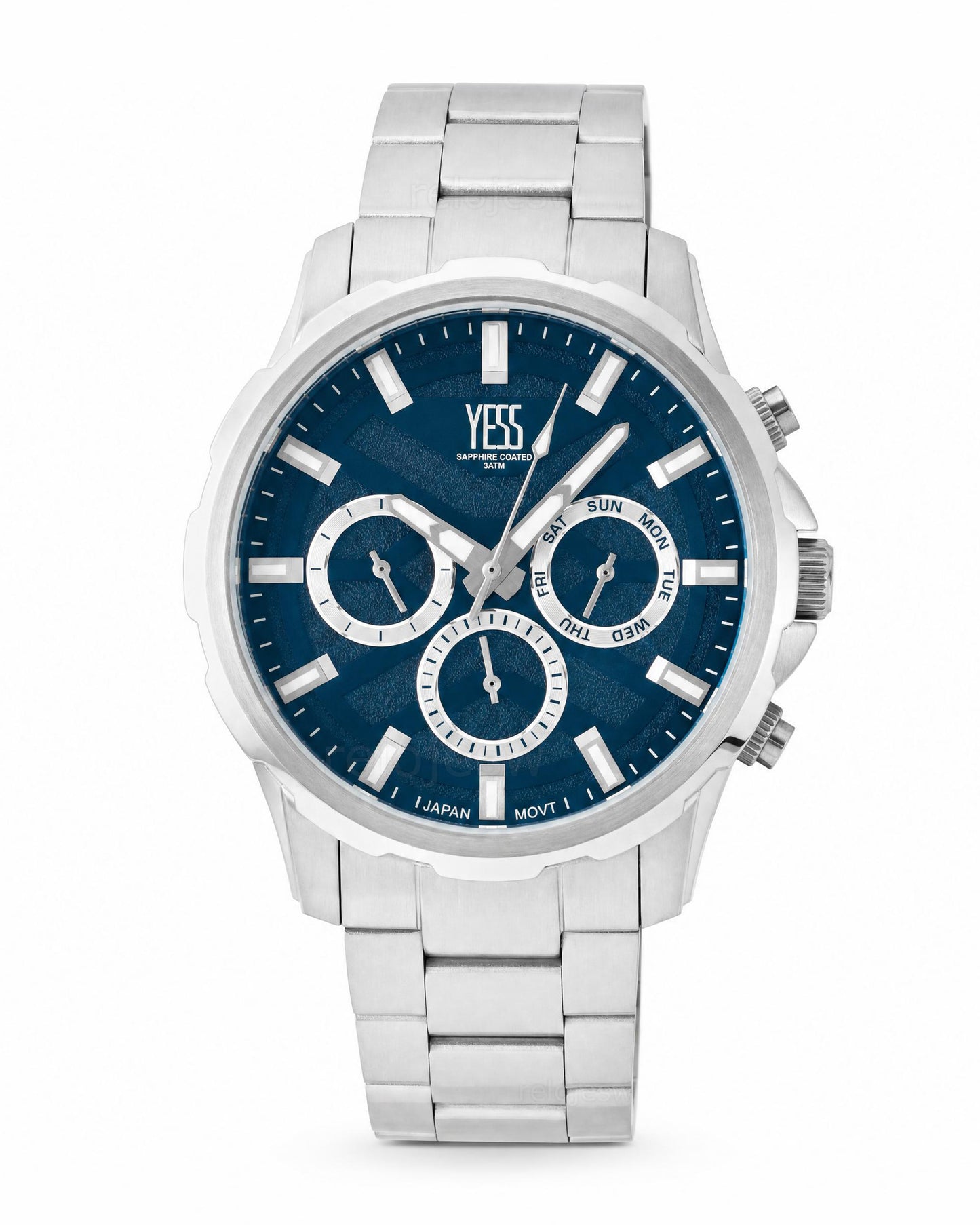 Reloj Yess Hombre Original Plateado T647GS-5