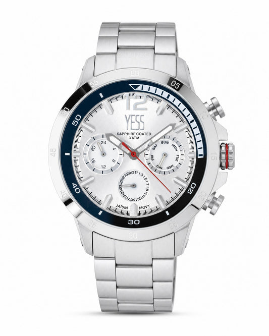 Reloj Yess Hombre Original Plateado T651GS-1