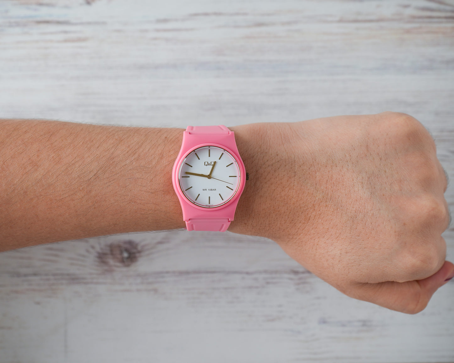 Reloj Q&Q Mujer Original Rosado V27A011Y