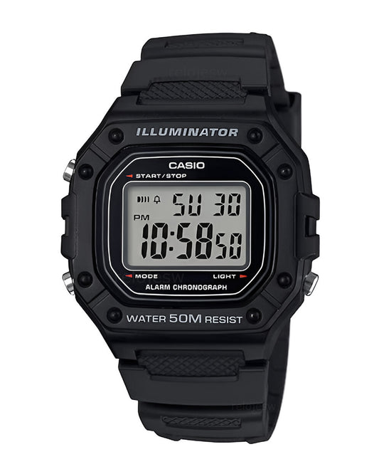 Reloj Casio Hombre Negro W-218H-1AV