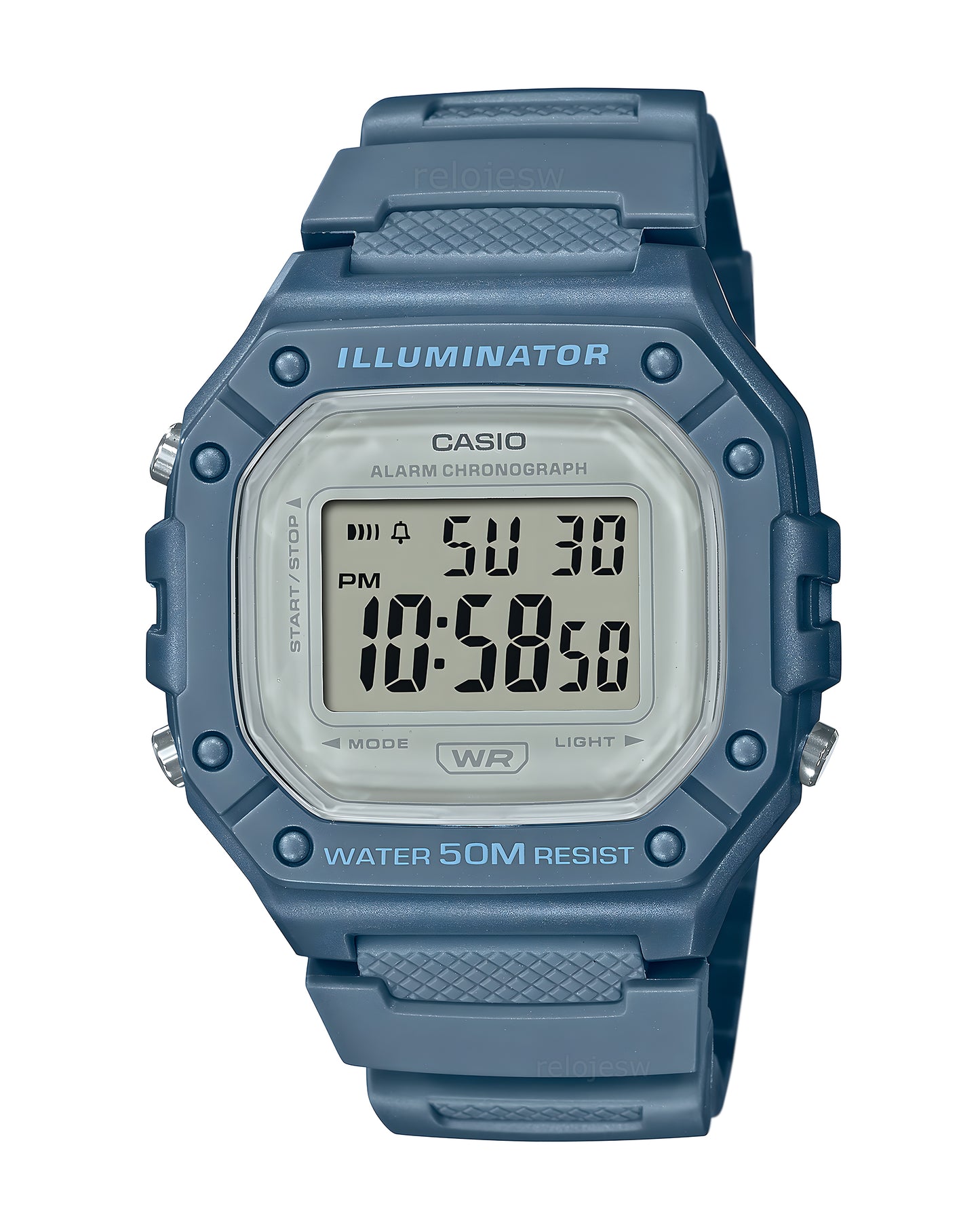 Reloj Casio Hombre Azul W-218HC-2AV