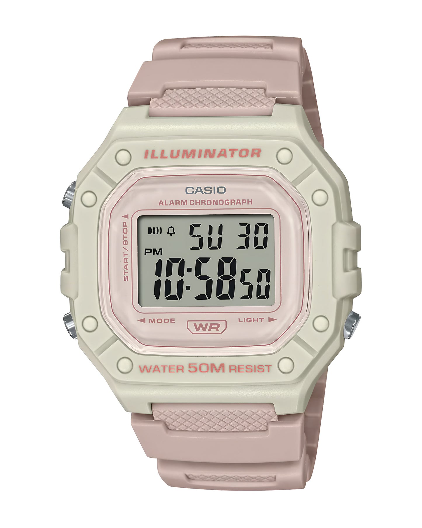 Reloj Casio Mujer Rosado Beige W-218HC-4A2V