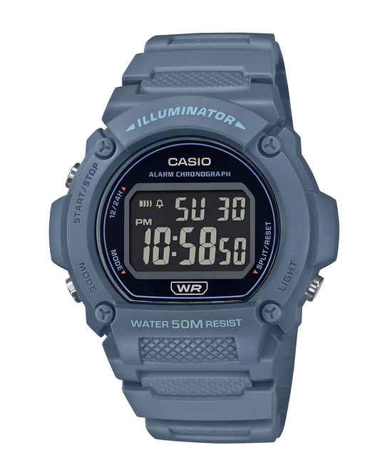 Reloj Casio Hombre Azul W-219HC-2B