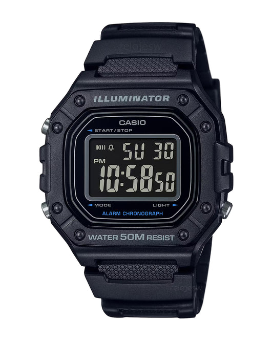 Reloj Casio Hombre Rojo W-218H-1BV