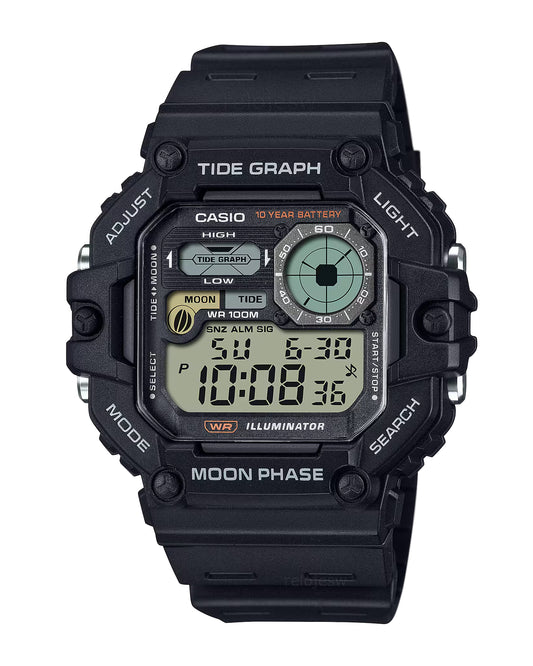 Reloj Casio Hombre Original Negro WS-1700H-1AV
