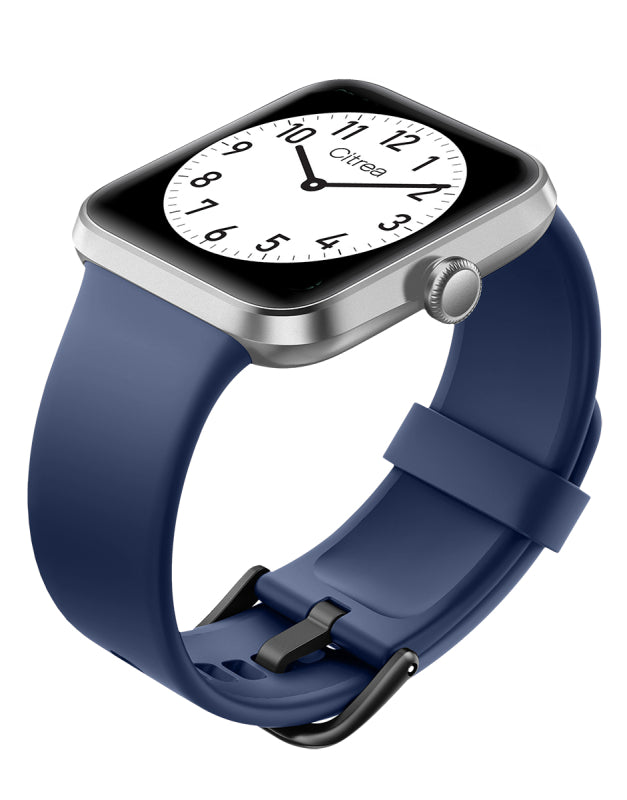 Smartwatch Q&Q Mujer Plateado Azul X01A002Y