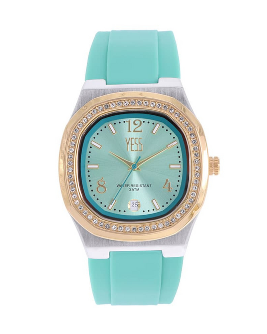 Reloj Yess Mujer Y23001 Verde Aguamarina