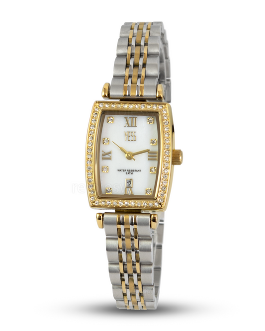 Reloj Yess Mujer Y23007 Plateado Dorado