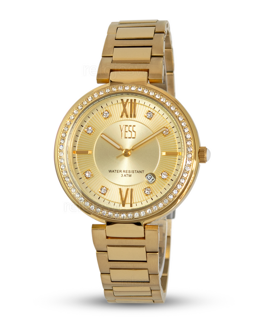 Reloj Yess Mujer Y23009 Dorado