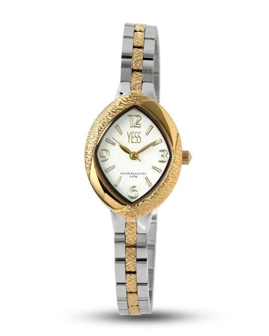 Reloj Yess Mujer Plateado Dorado Y24081-4