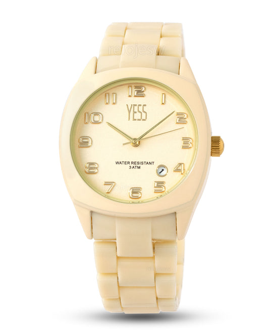 Reloj Yess Mujer Amarillo Y24082-4
