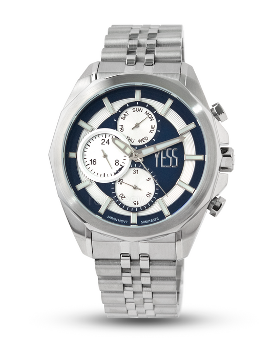 Reloj Yess Hombre Plateado Y24095-1