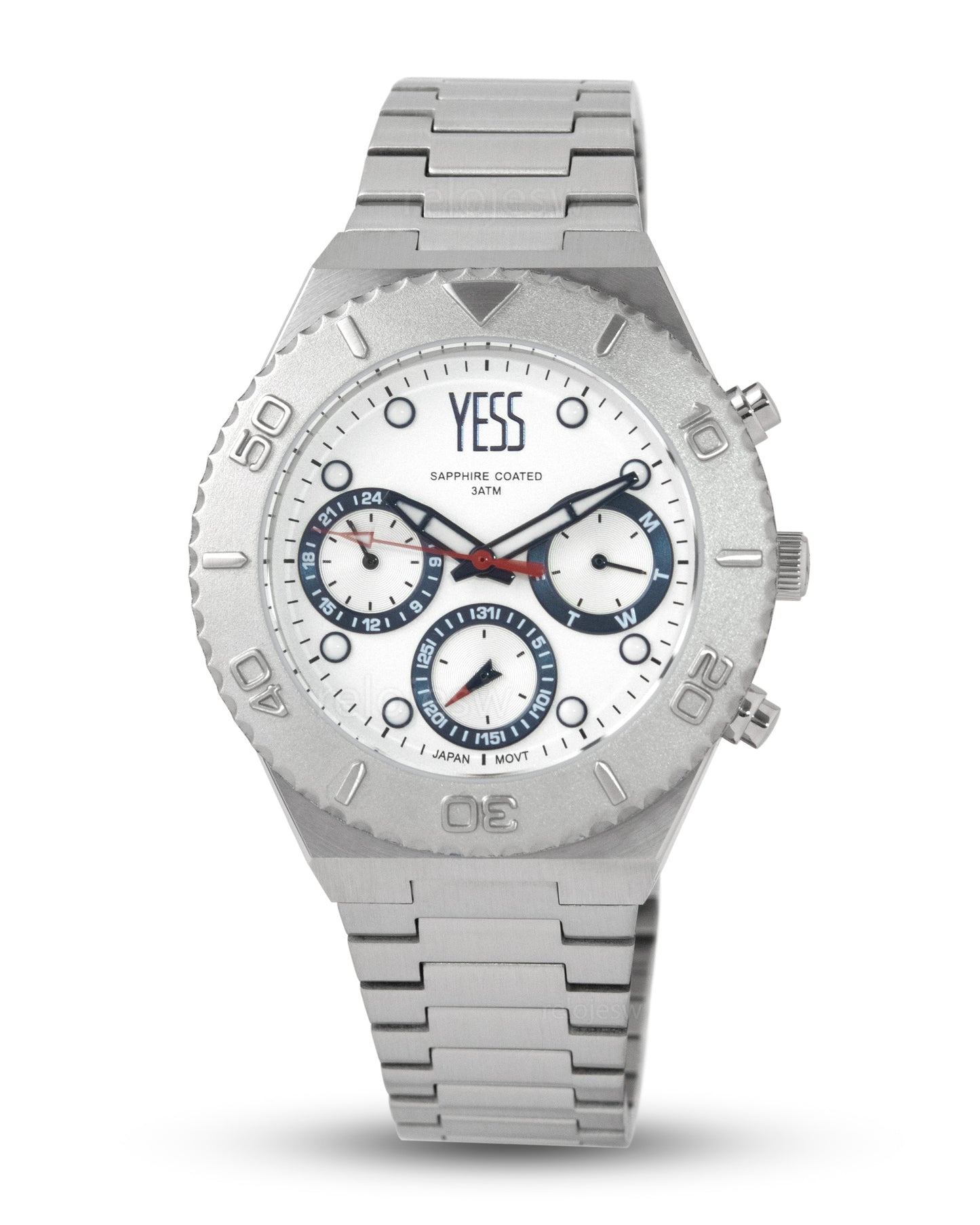 Reloj Yess Hombre Plateado Y24110-1