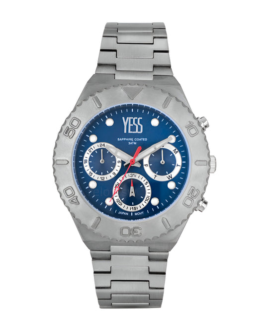 Reloj Yess Hombre Plateado Y24110-2