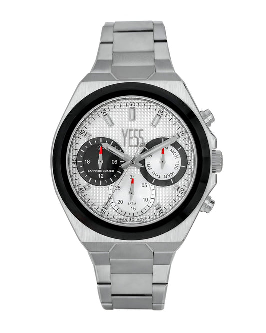 Reloj Yess Hombre Plateado Y24111-2