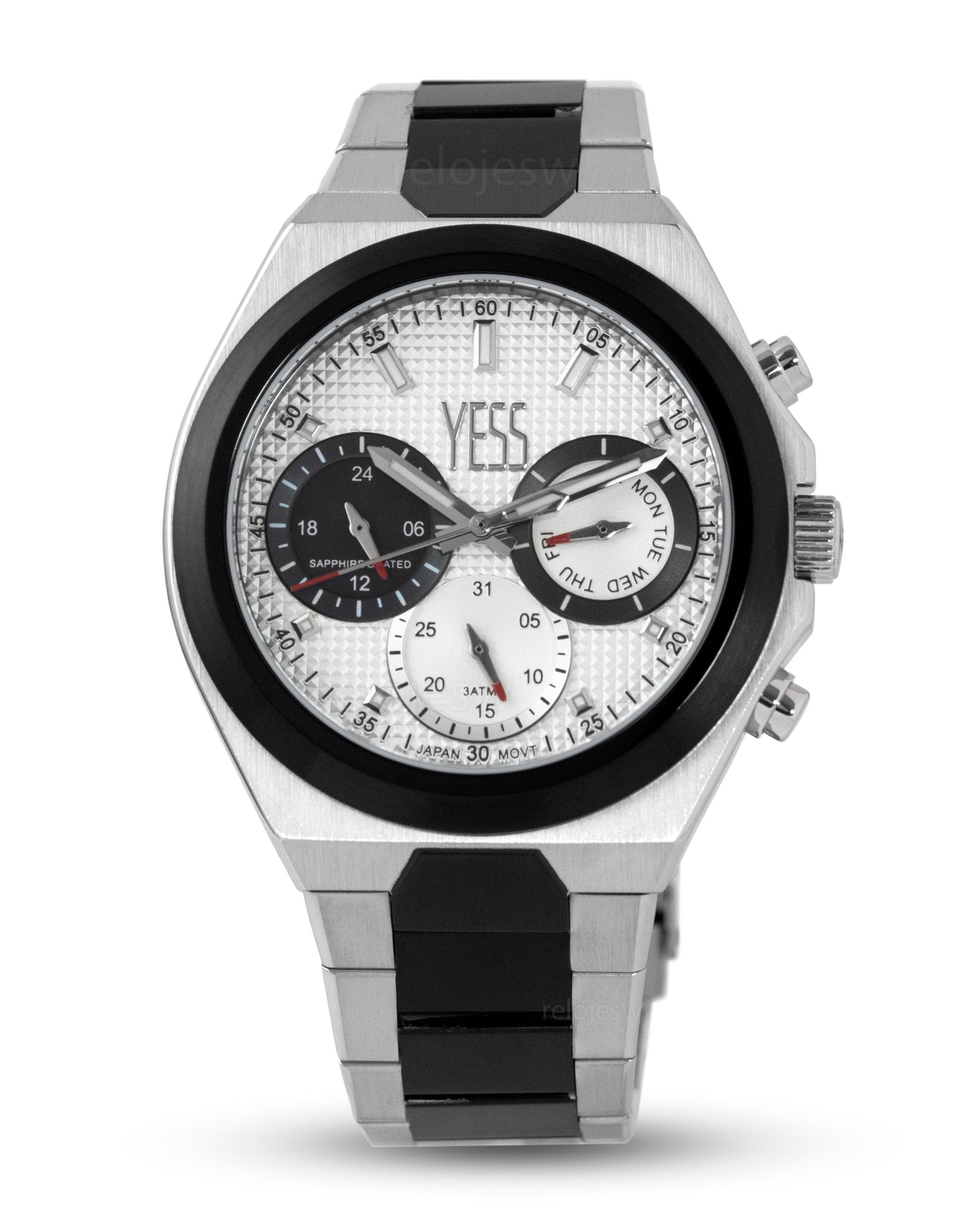 Reloj Yess Hombre Plateado Y24111-2