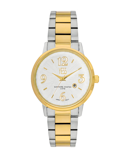 Reloj Yess Mujer Plateado y Dorado Y24116-2