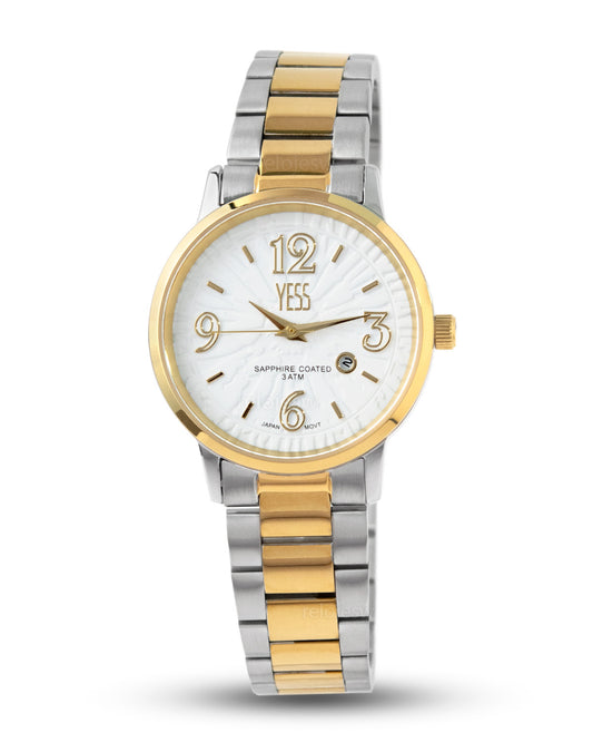 Reloj Yess Mujer Plateado y Dorado Y24116-2
