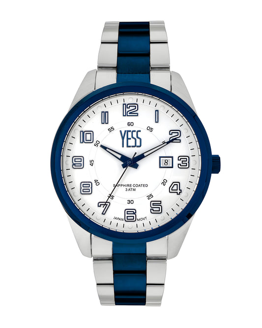 Reloj Yess Hombre Plateado Y24118-3