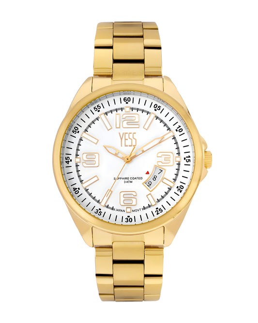 Reloj Yess Hombre Dorado Y24124G-2