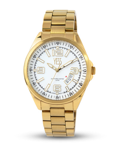 Reloj Yess Hombre Dorado Y24124G-2