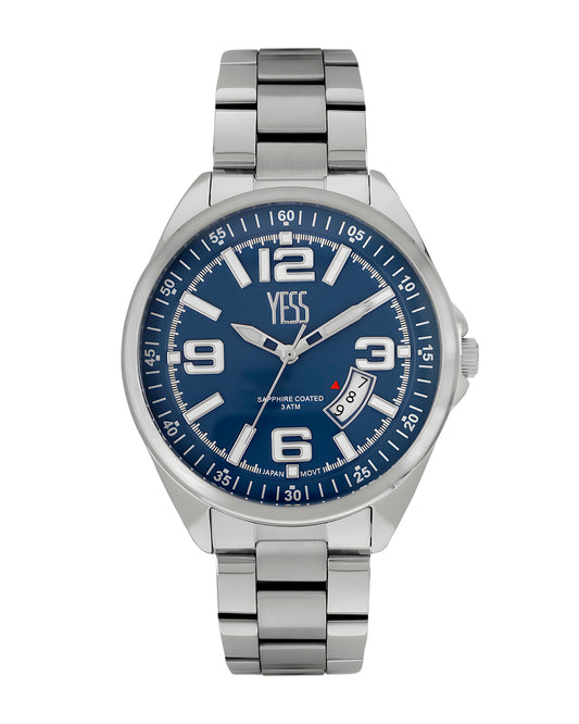 Reloj Yess Hombre Plateado Y24124G-3