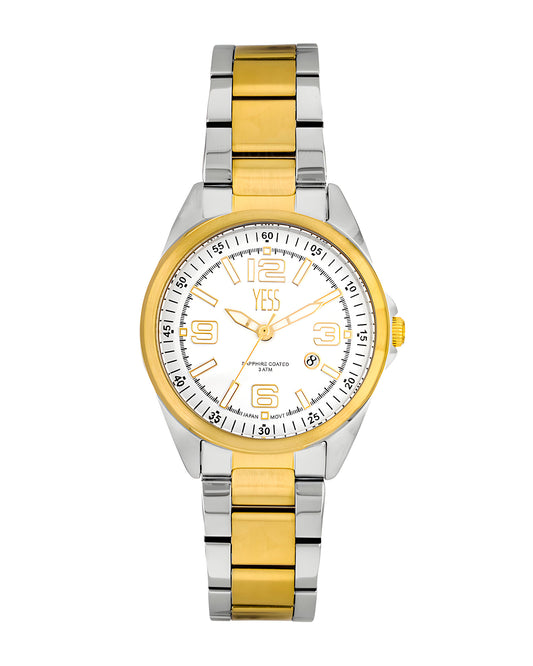 Reloj Yess Mujer Plateado y Dorado Y24124L-4