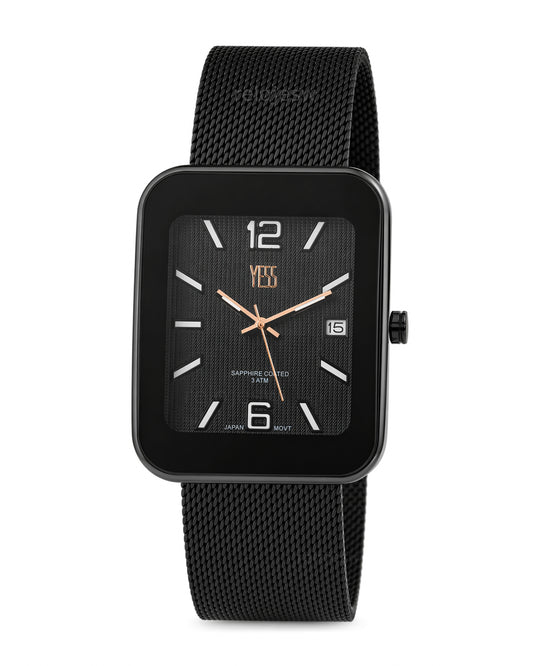 Reloj Yess Mujer Original Negro Y25002-1