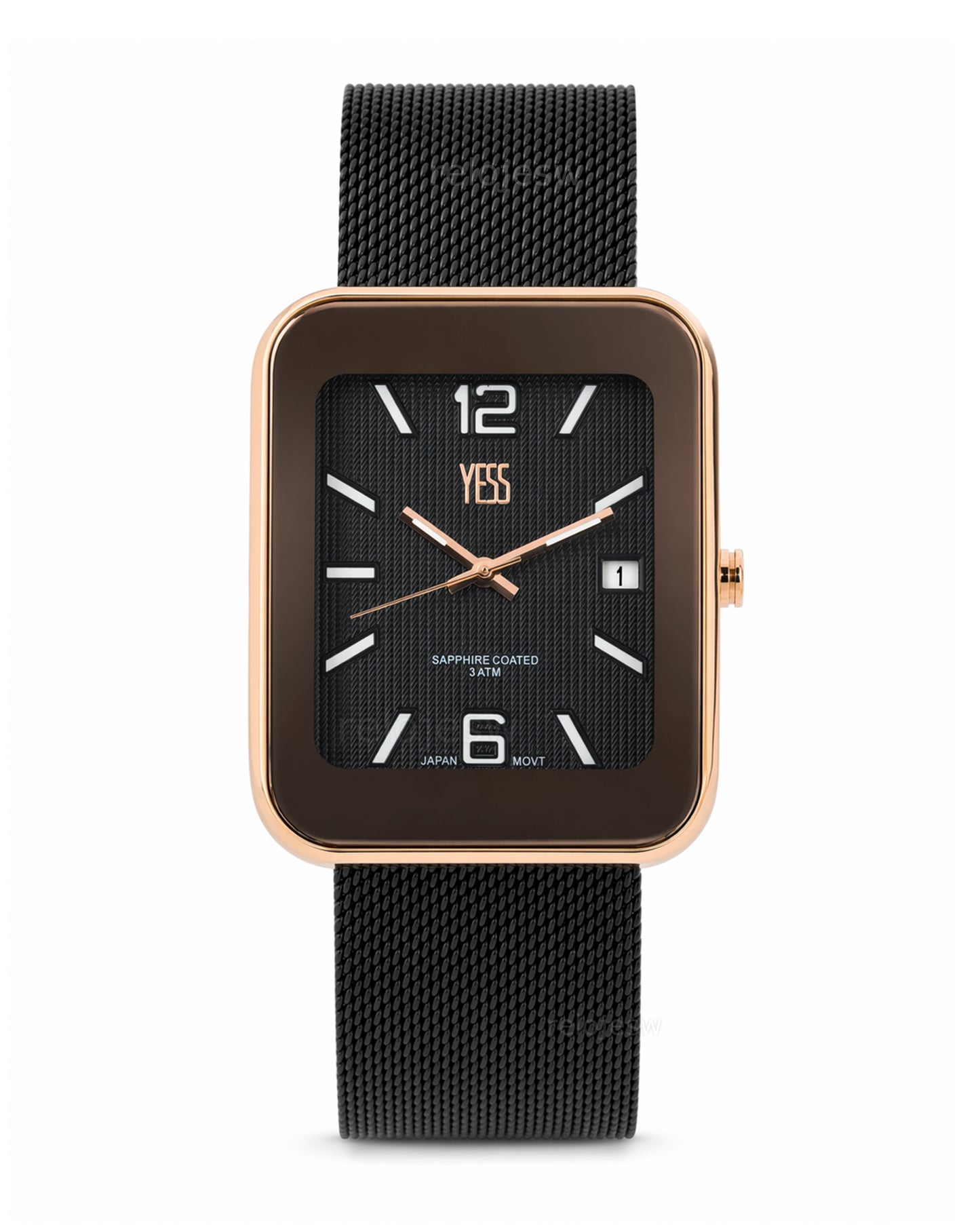 Reloj Yess Mujer Original Negro Y25002-2