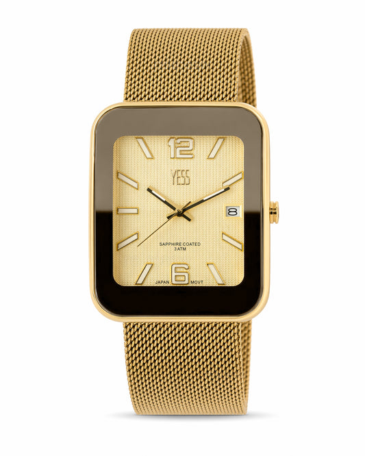 Reloj Yess Mujer Original Dorado Y25002-5