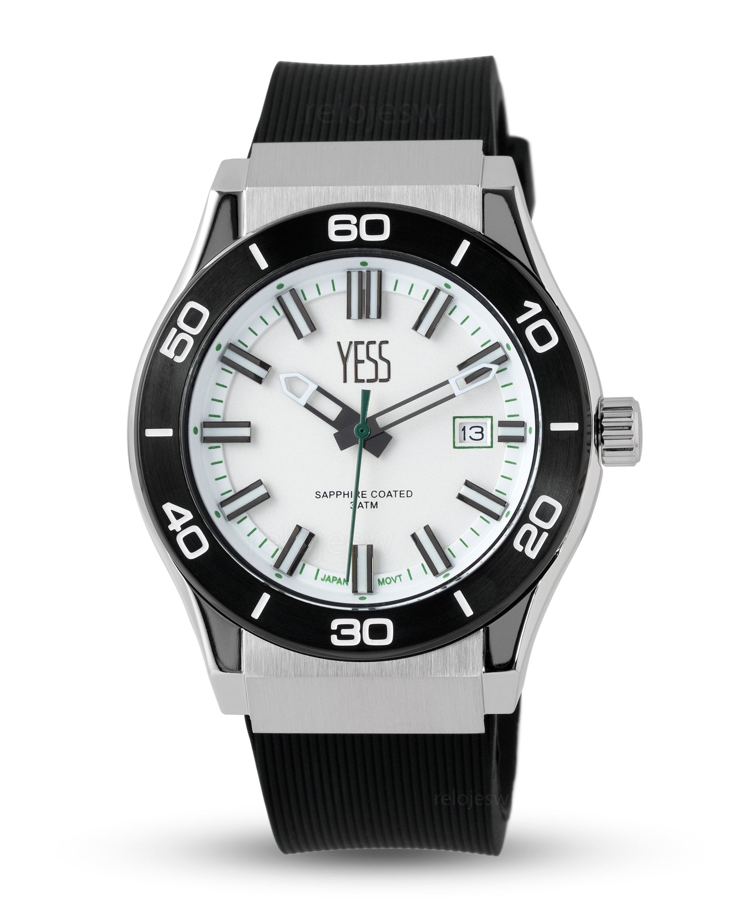 Reloj Yess Hombre Original Negro Y25003-2