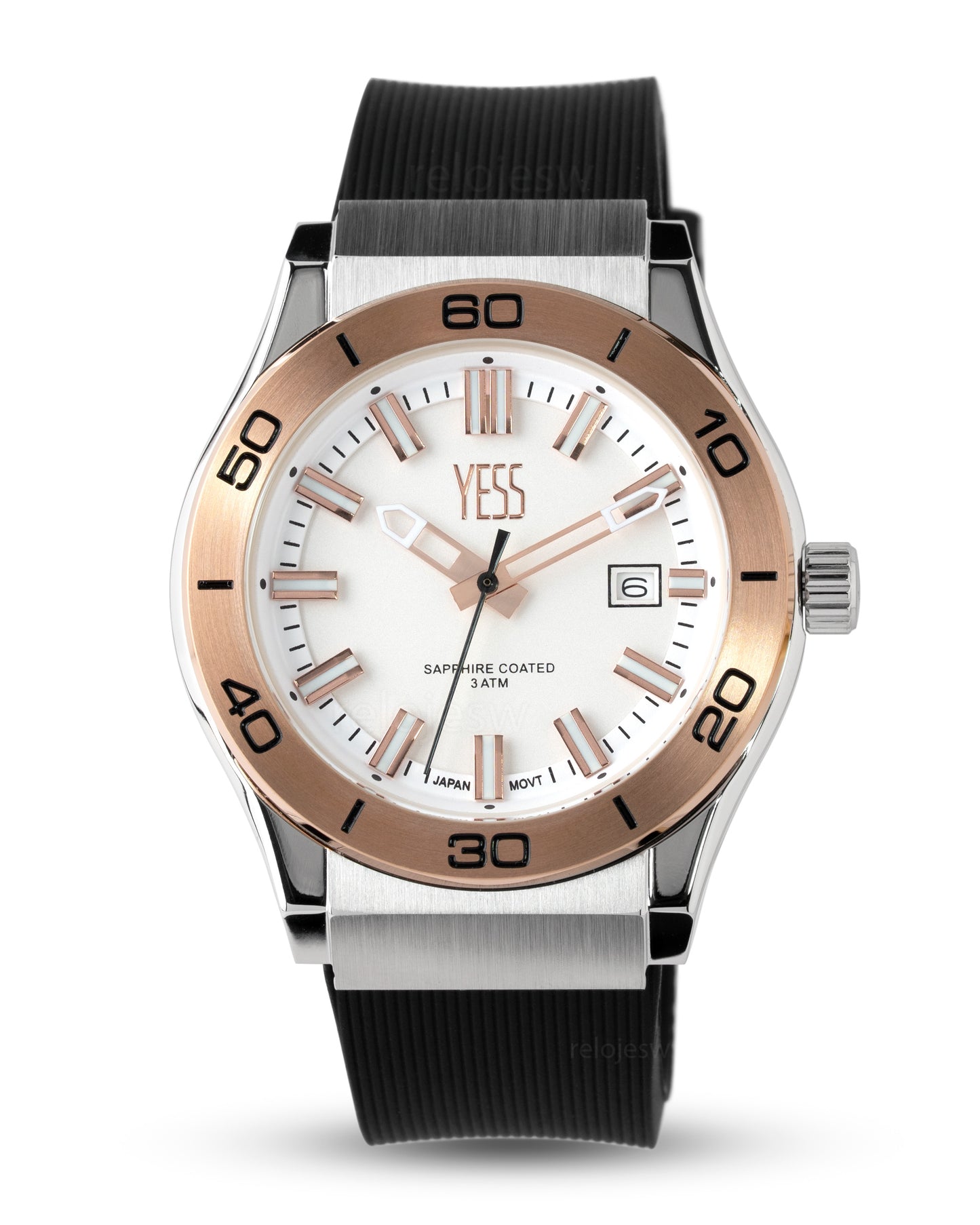 Reloj Yess Hombre Negro Y25003-4