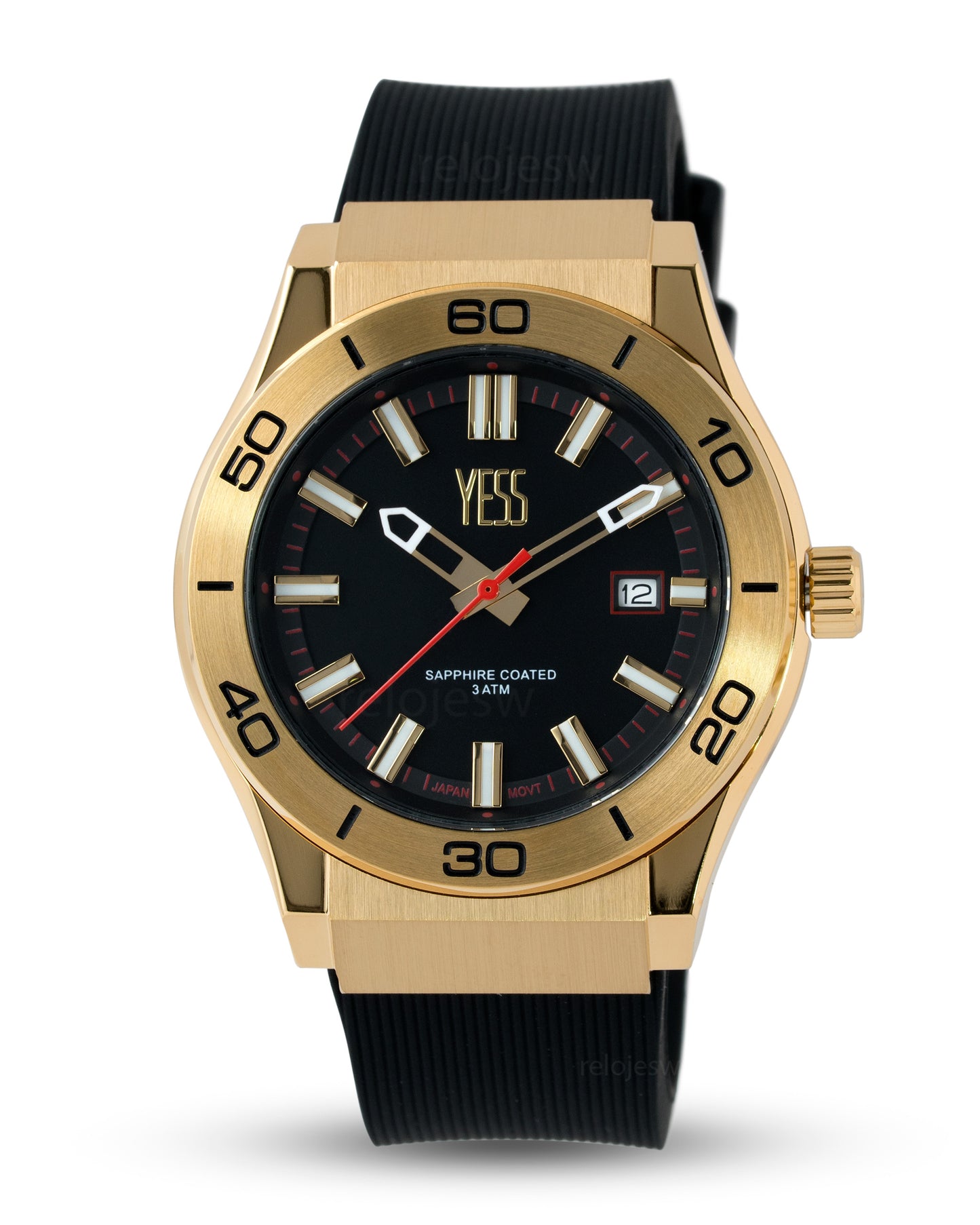 Reloj Yess Hombre Negro Y25003-6