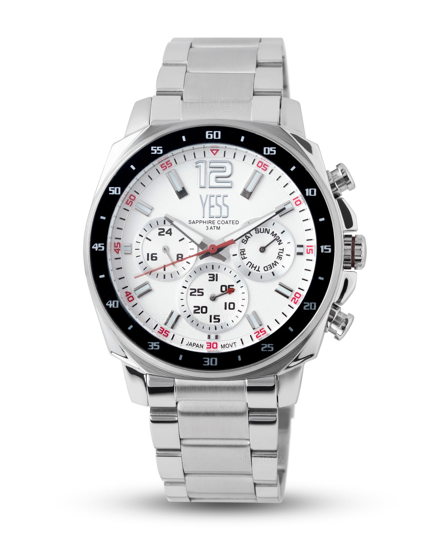 Reloj Yess Hombre Plateado Y25004-1