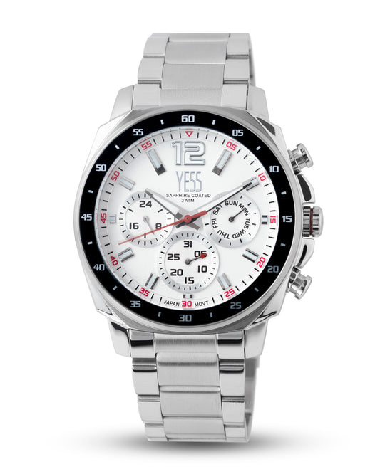 Reloj Yess Hombre Plateado Y25004-1