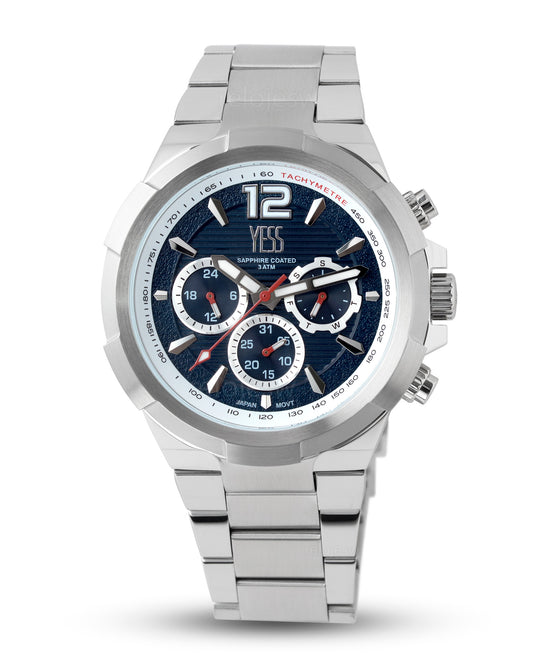 Reloj Yess Hombre Plateado Y25005-1