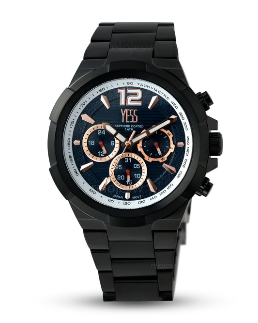 Reloj Yess Hombre Negro Y25005-3